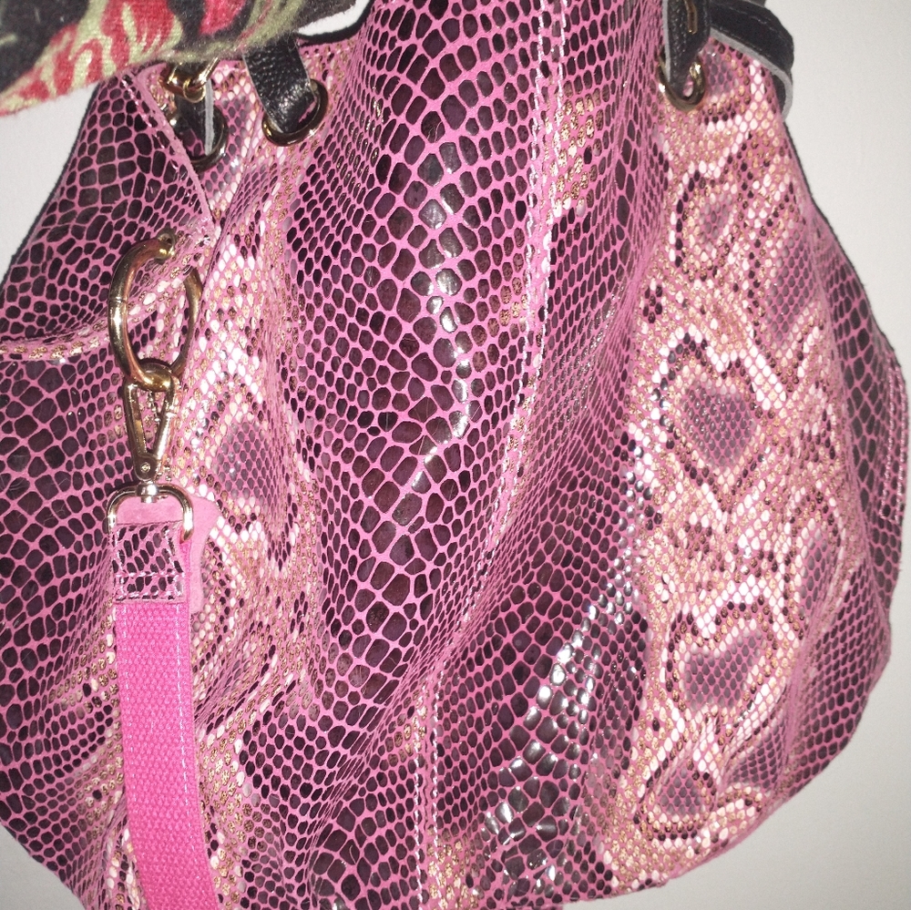 Beautiful Python Bright Pink &Cream,Blk - image 7